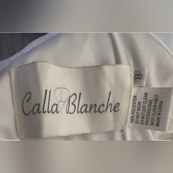 Calla Blanche Wedding Gown Teresa street size 4/6 Sorry Sold Xoxo - Picture 6 of 8